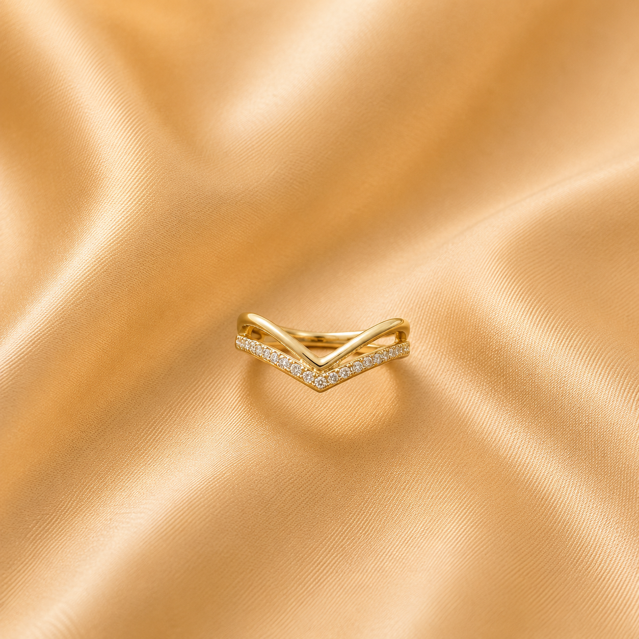 Kiyu Ziyu Adjustable Double Layer V Ring
