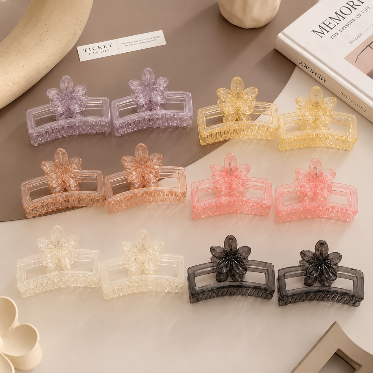Set of 12 pcs hair claw