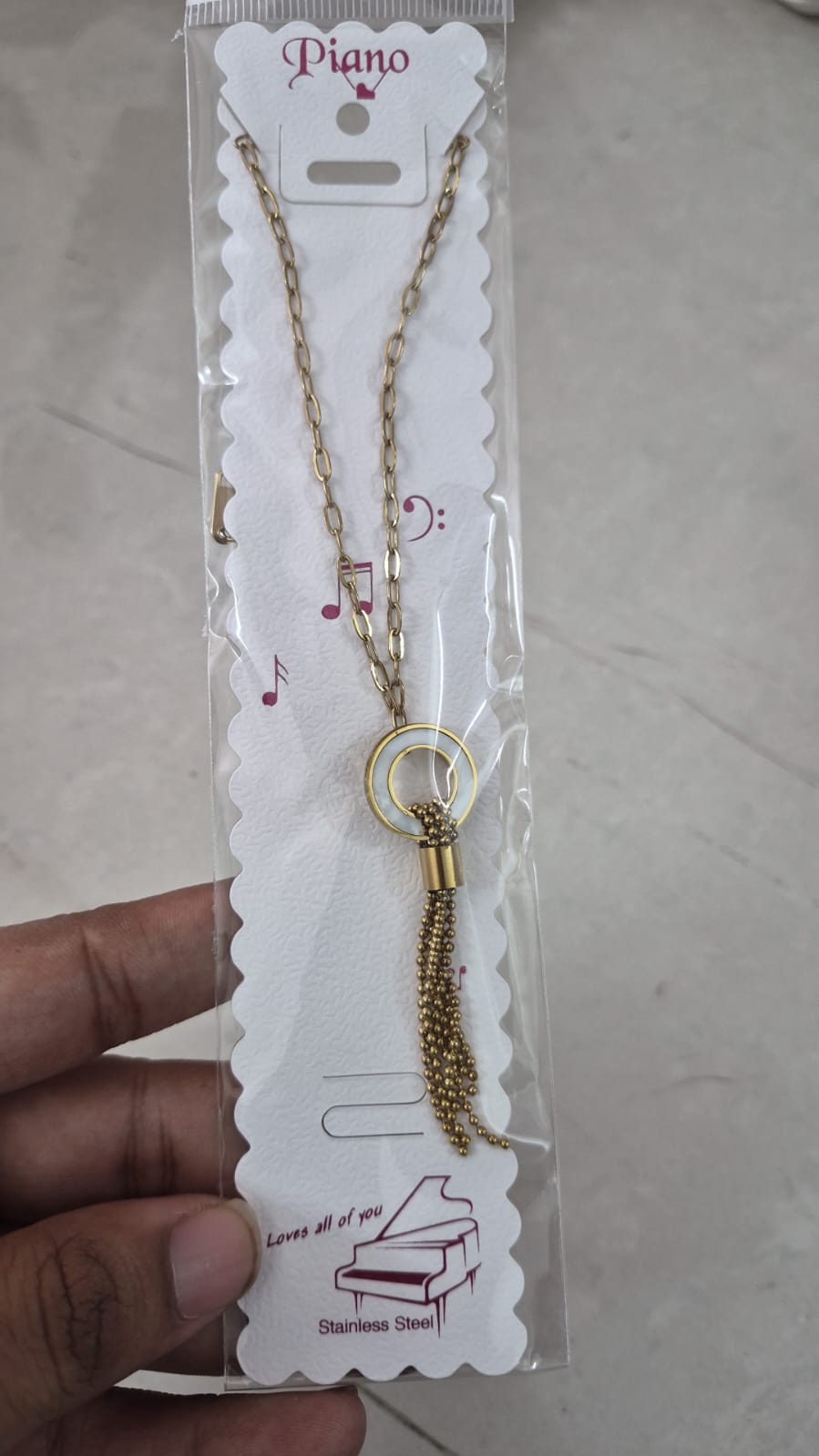 Anti tarnished necklace
