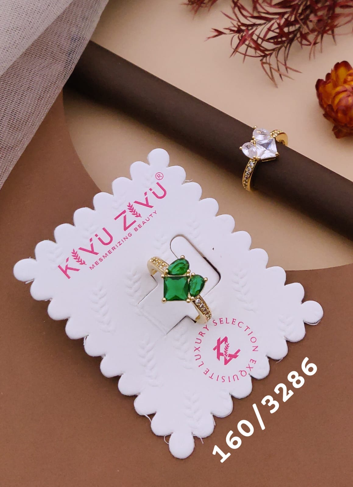 Kiyu ziyu anti tarnished adjustable ring