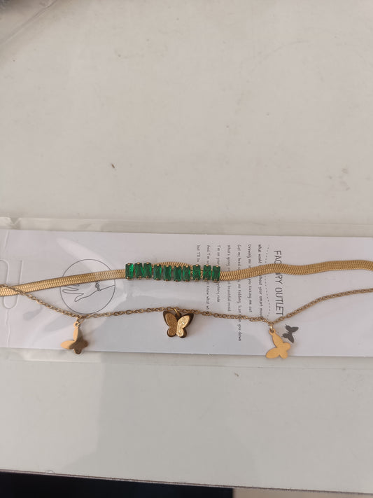 Anti tarnished tennis chain bracelet
