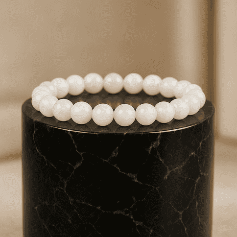 Moon stone elastic bracelet