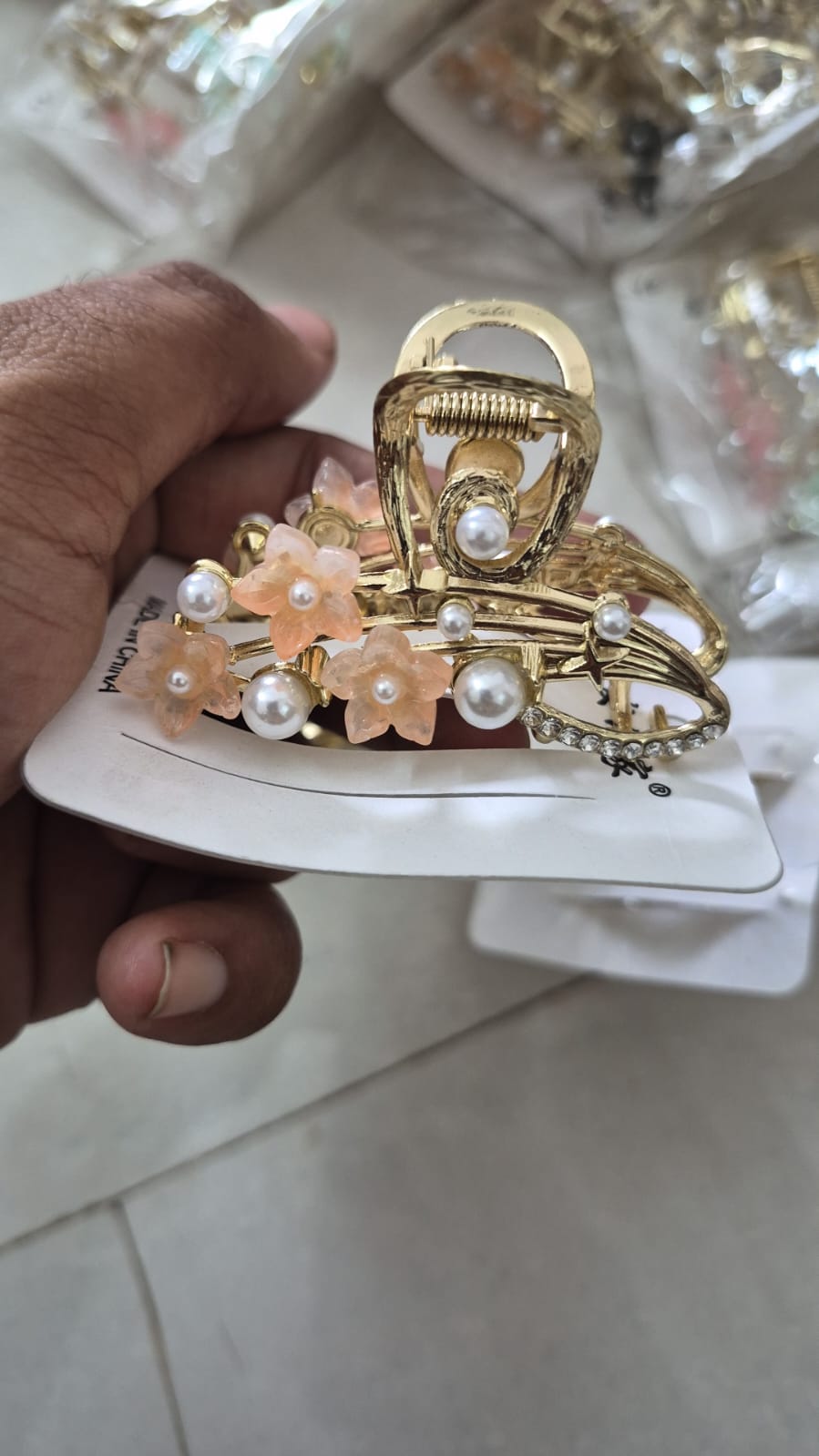 Korean metal hair claw