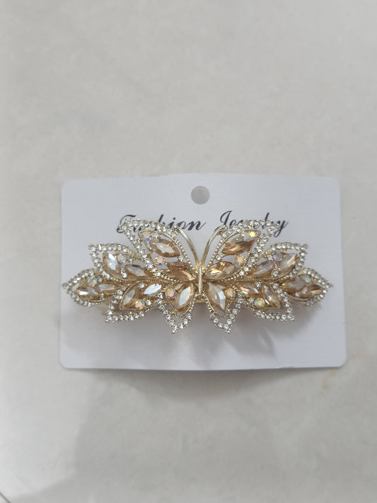 Crystal Butterfly Floral Hair Clutcher