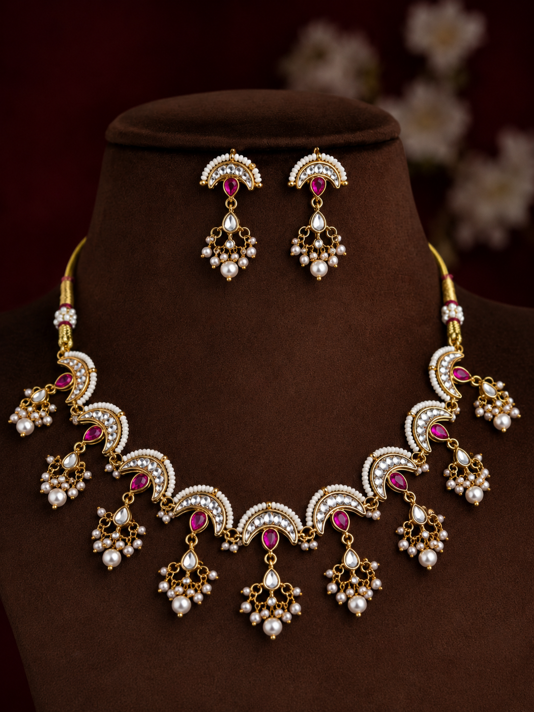 Traditional Kundan necklace set