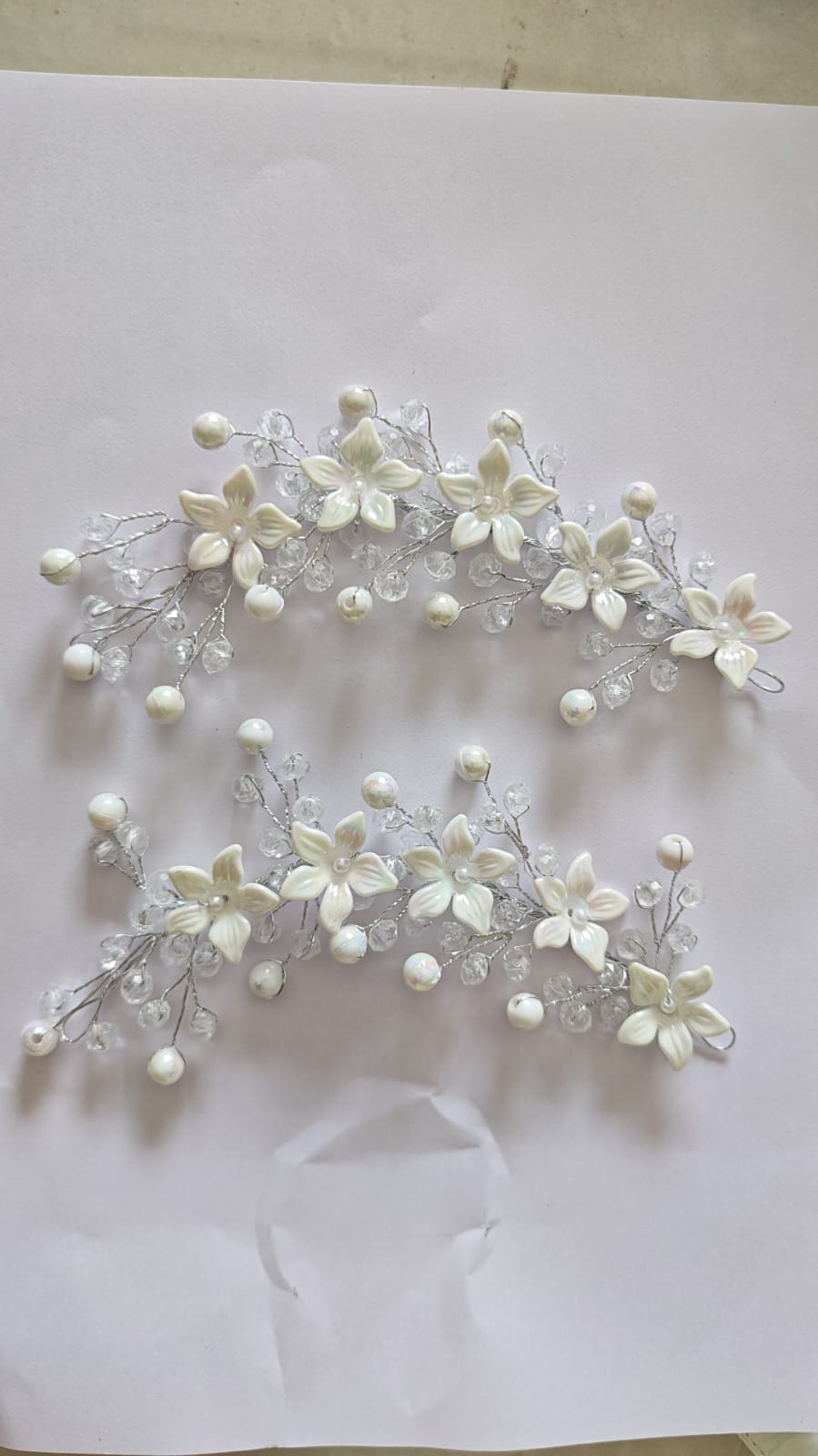 Tiara and hair broach set of 2 pcs