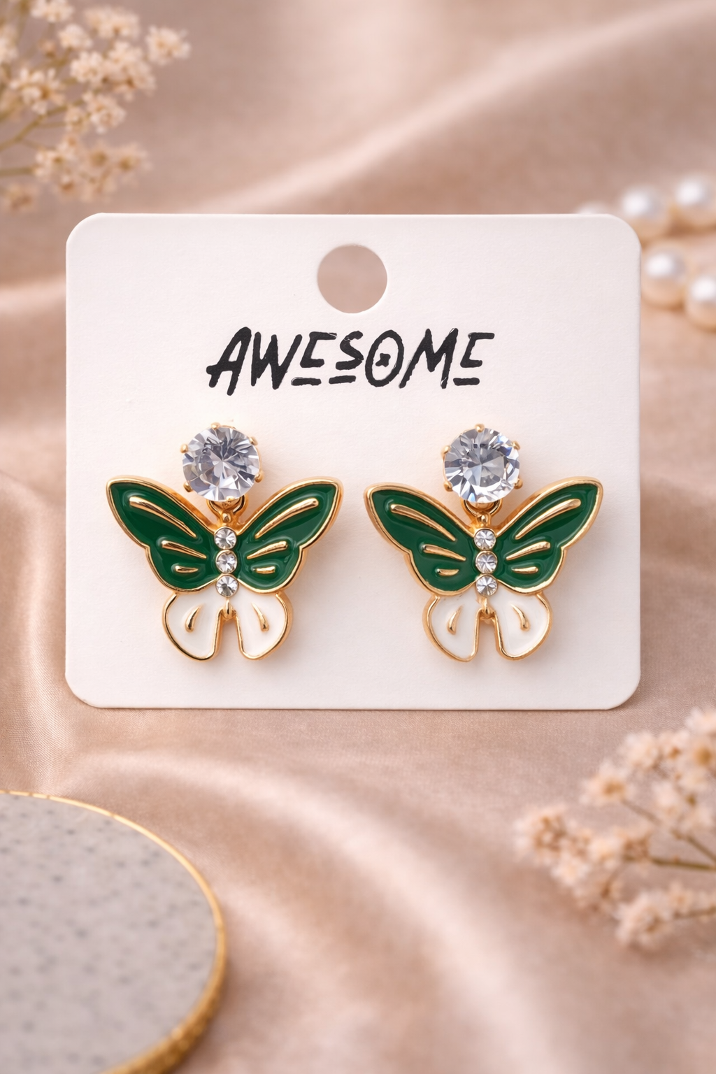 Butterfly Stud Earrings – Korean Style