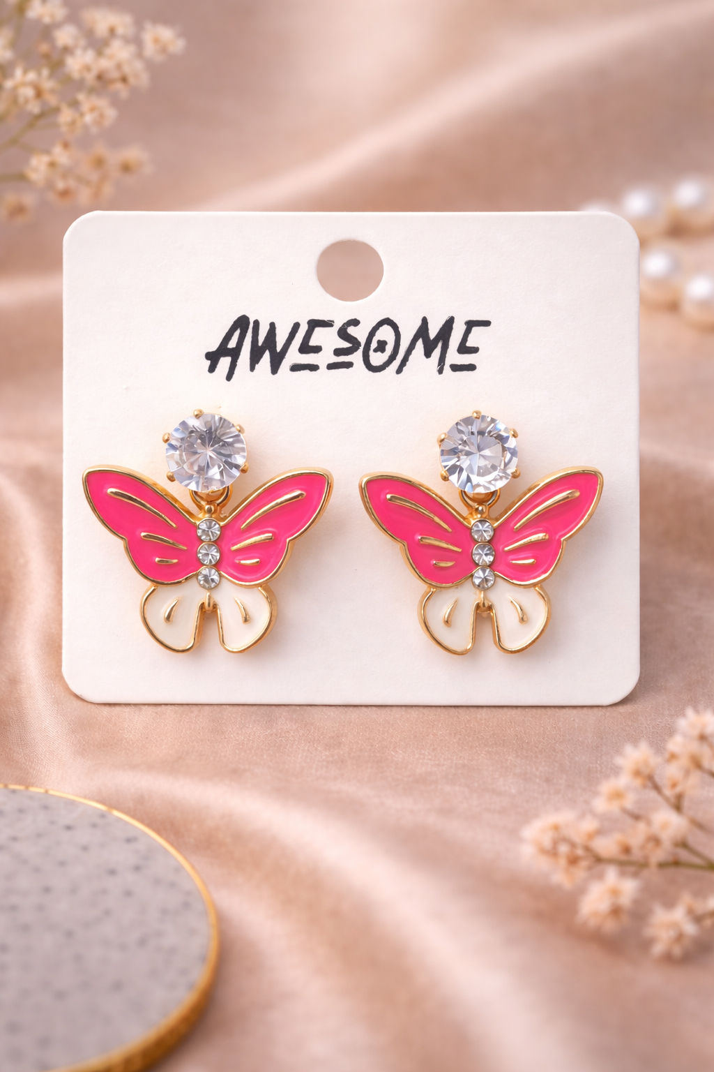 Butterfly Stud Earrings – Korean Style