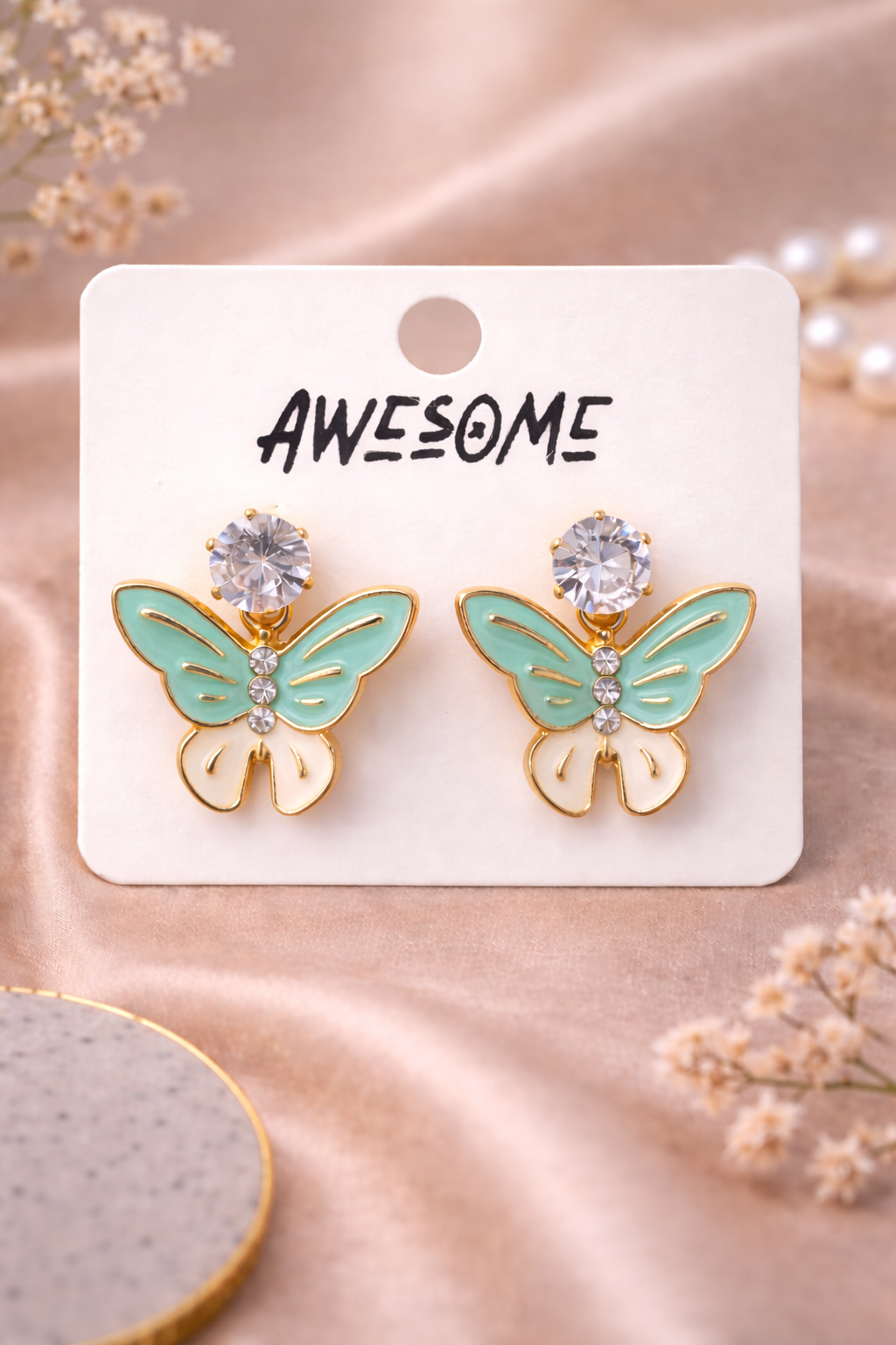 Butterfly Stud Earrings – Korean Style