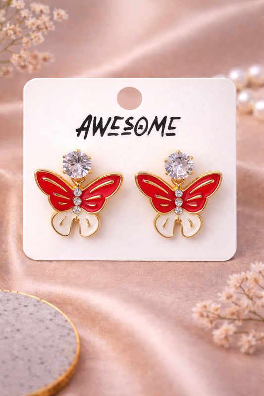 Butterfly Stud Earrings – Korean Style