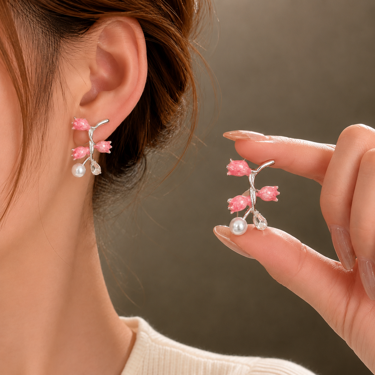 Korean Design Multiple Tulips Earring