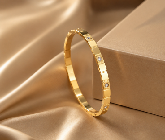 Premium Anti Tarnish Gold Plated Crystal Bracelet