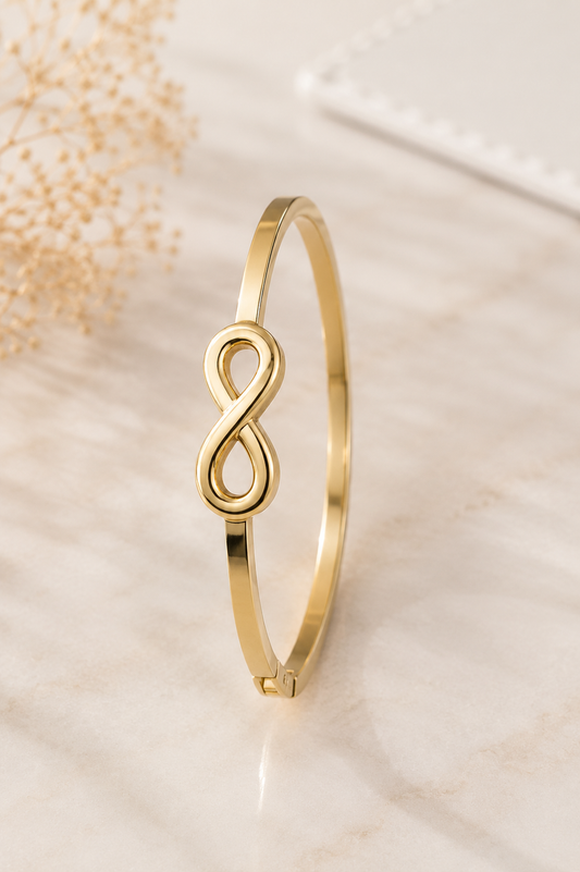 Kiyu Ziyu Anti Tarnish Infinity Love Kada