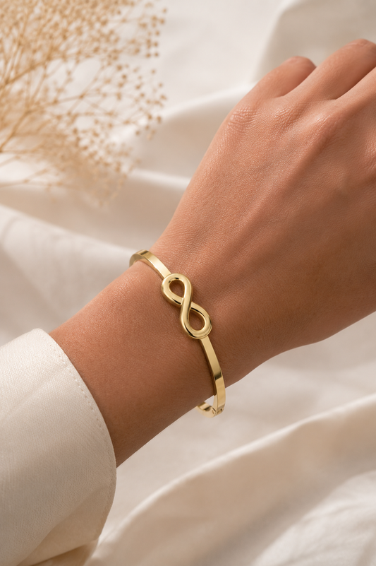 Kiyu Ziyu Anti Tarnish Infinity Love Kada