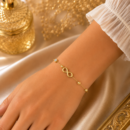 Kiyu Ziyu Infinity Charm Chain Bracelet