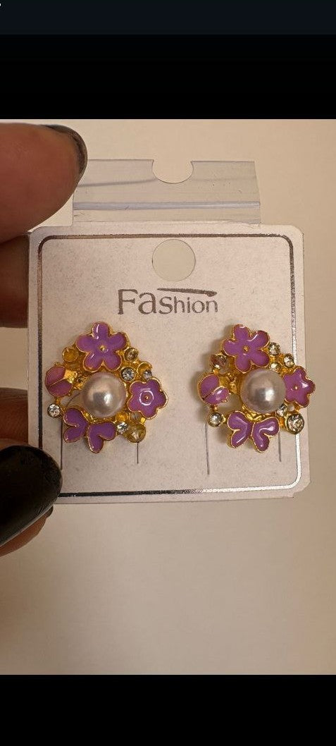 Trendy Korean Flower Earring