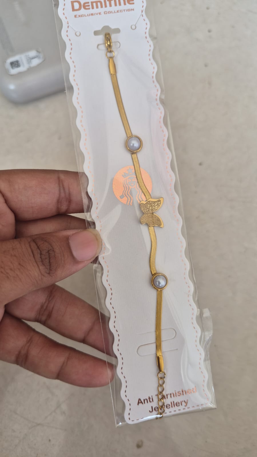 Anti tarnish chain bracelet