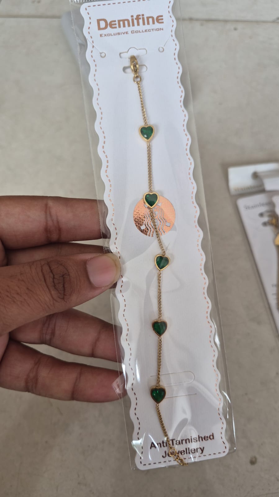 Anti tarnish chain bracelete
