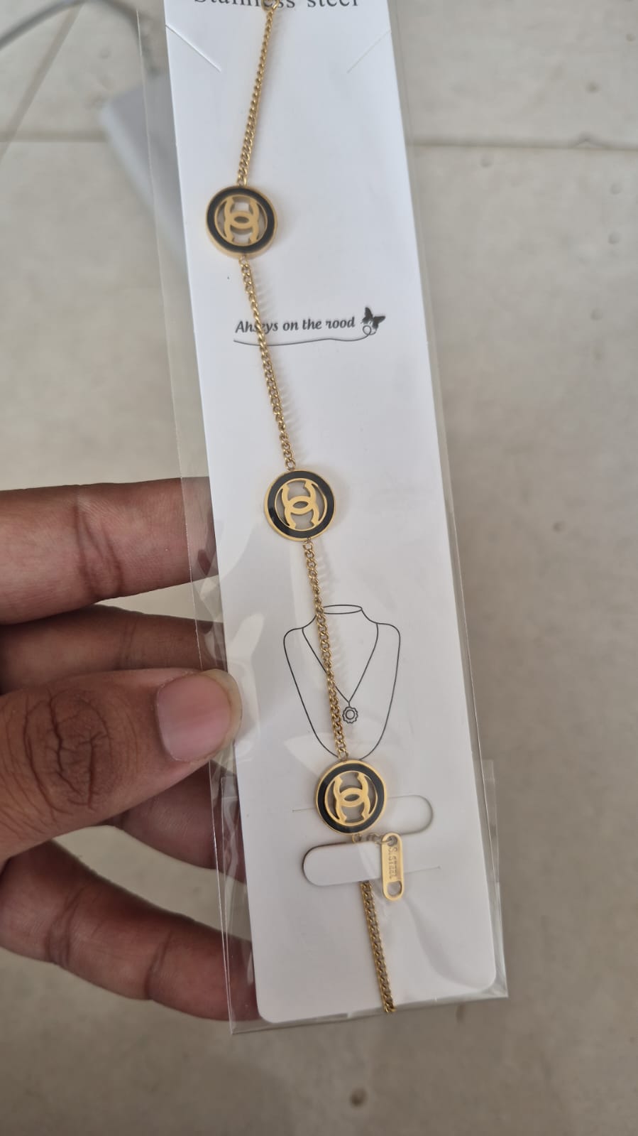 Anti tarnish chain bracelet