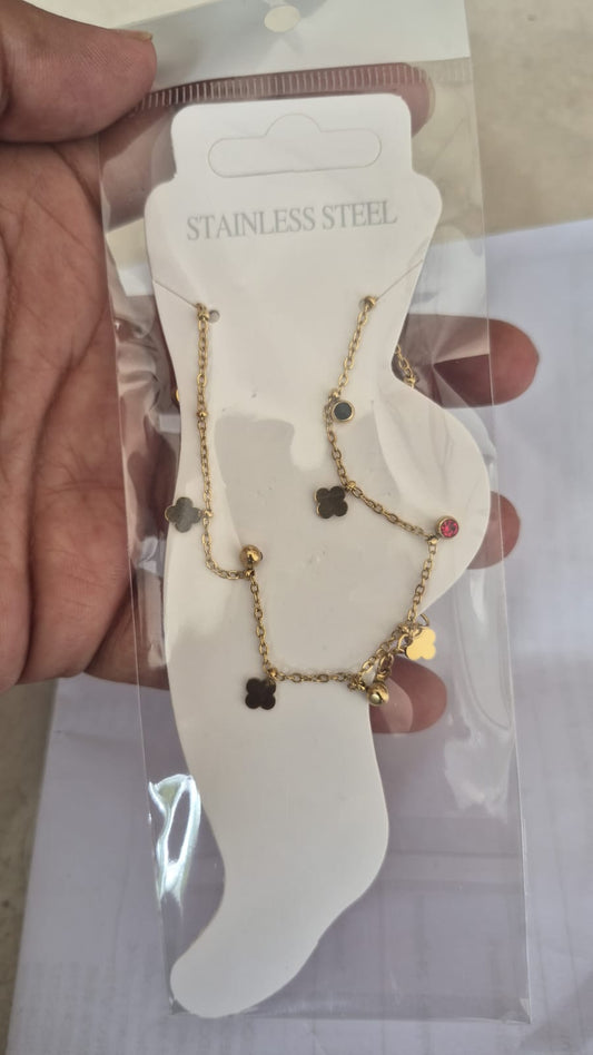 Anti Tarnish One Side Wear anklet