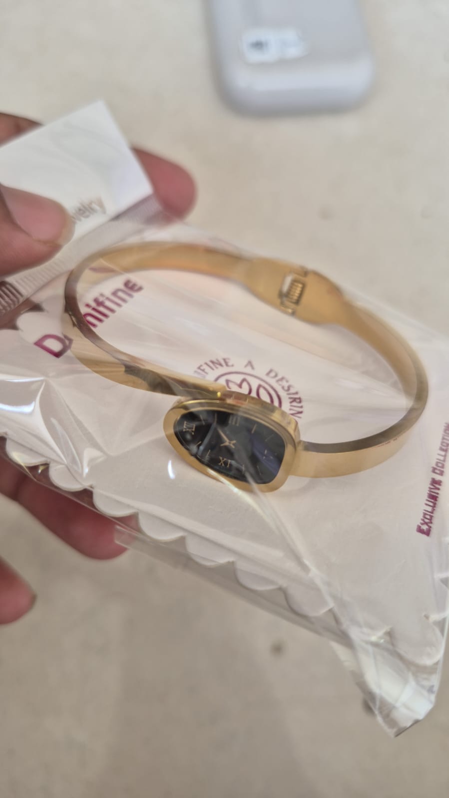 Anti tarnish fake watch bracelet