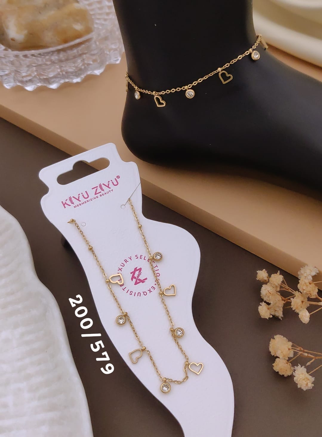 Anti tarnish anklet