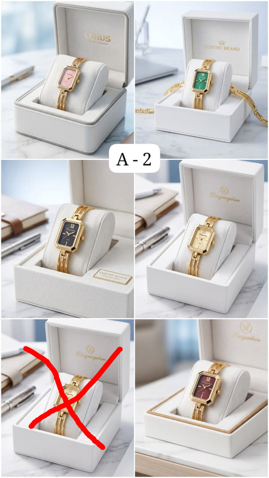 Anti tarnish golden watch