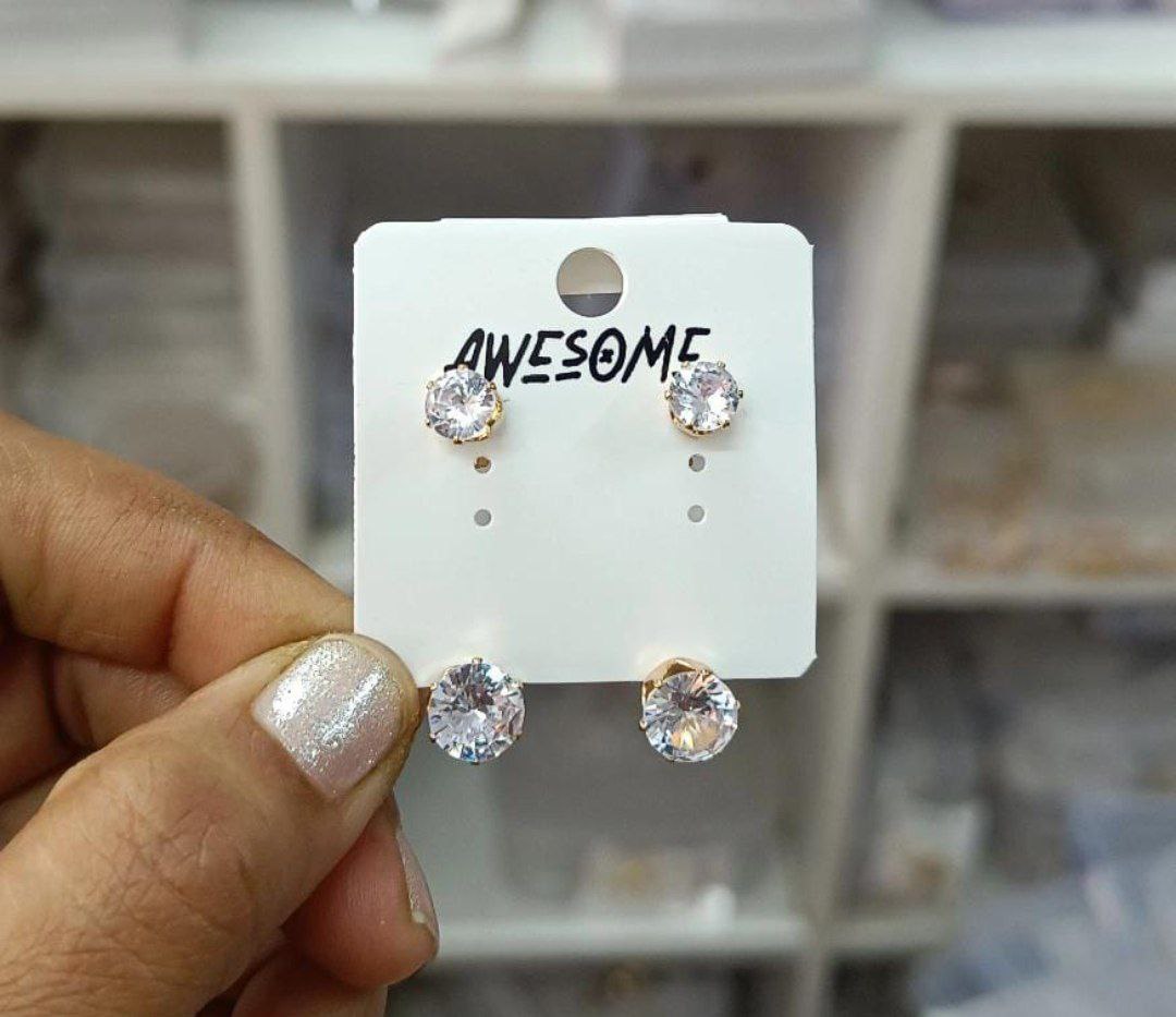 Korean 2-in-1 Stud Earrings
