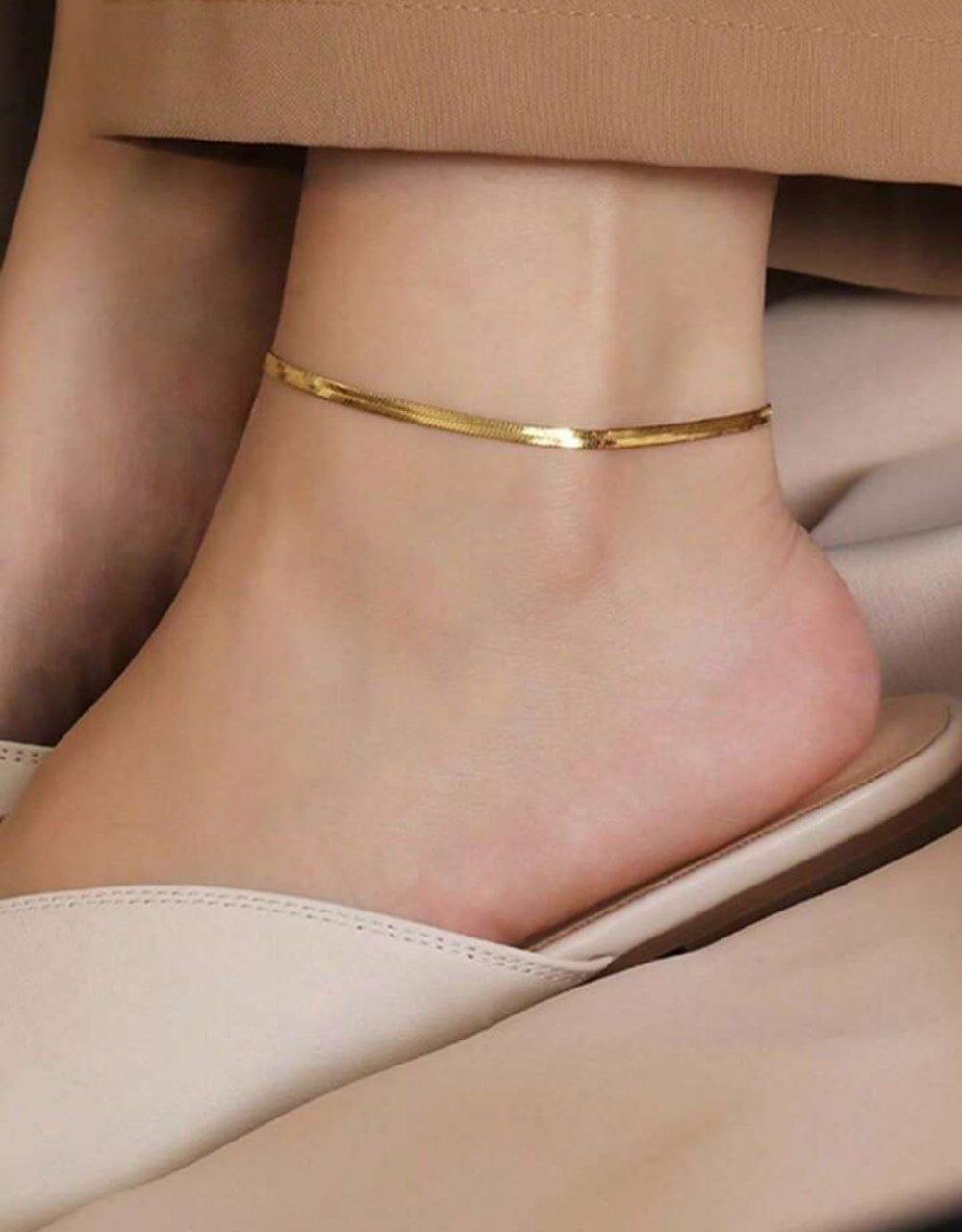 Anti-Tarnish Snake Chain Anklet