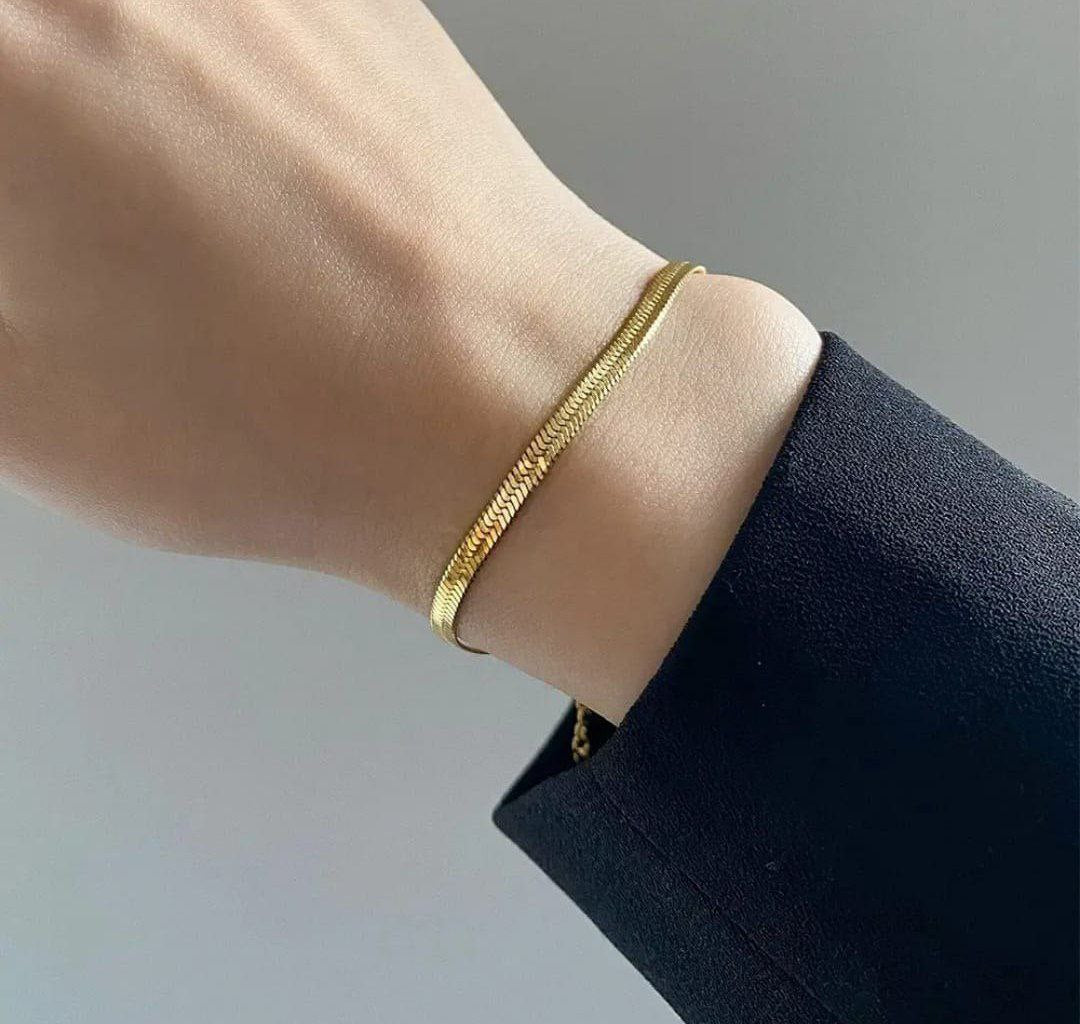 Anti Tarnish Snake Chain Bracelet