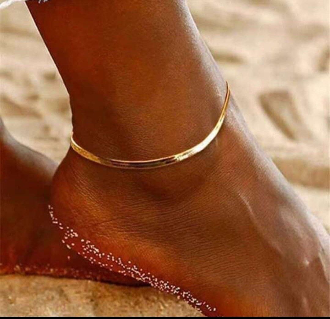 Anti-Tarnish Snake Chain Anklet