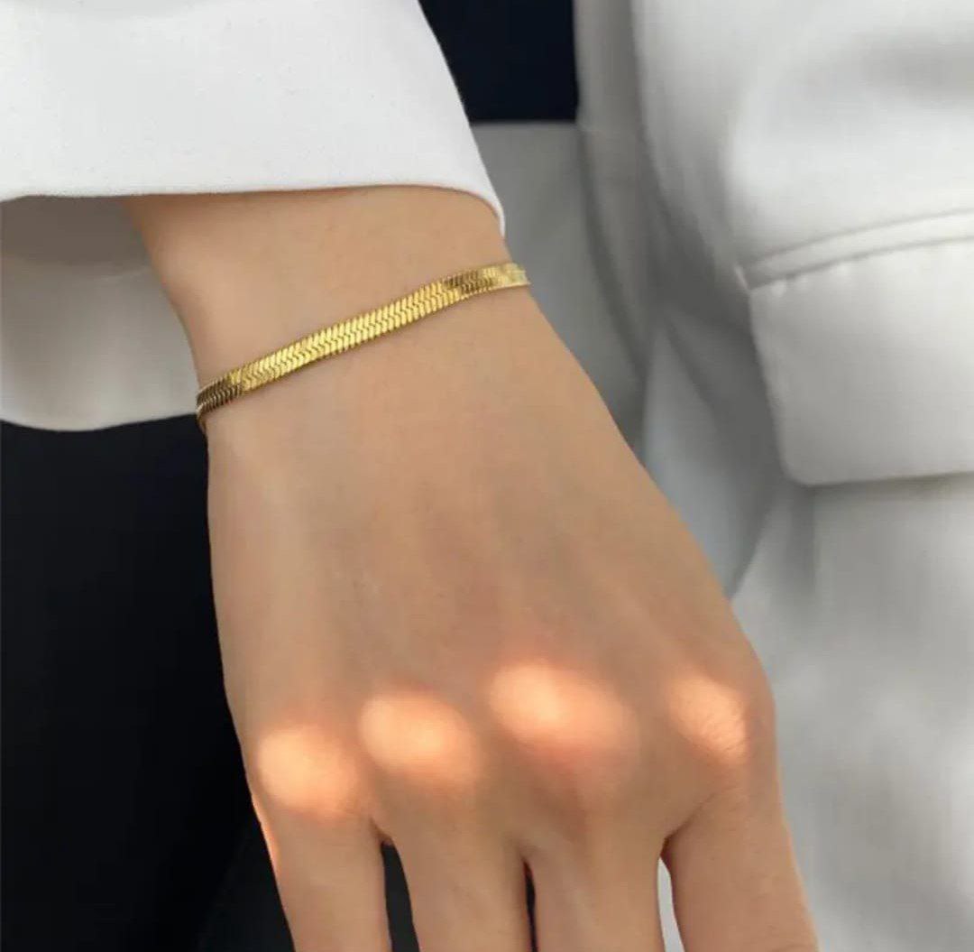 Anti Tarnish Snake Chain Bracelet