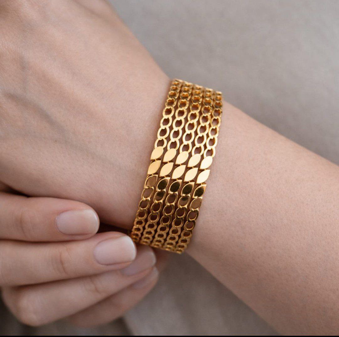 Anti-Tarnish Elegant Multi-Layer Gold Bracelet