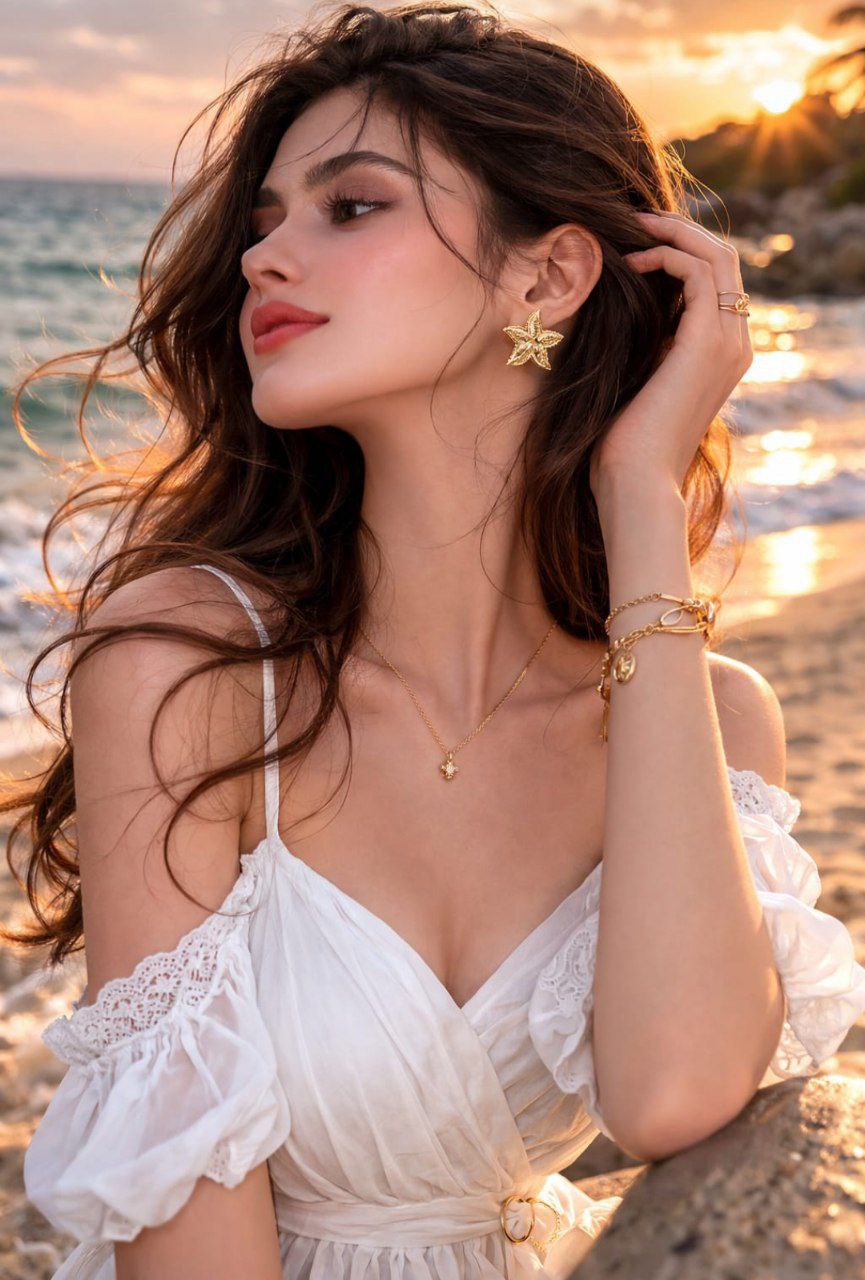 Anti-Tarnish Gold Star-Shaped Earrings