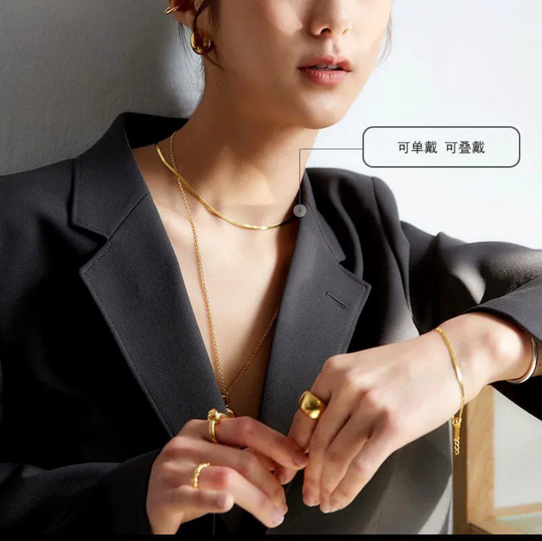 Anti-Tarnish Snake Chain Necklace