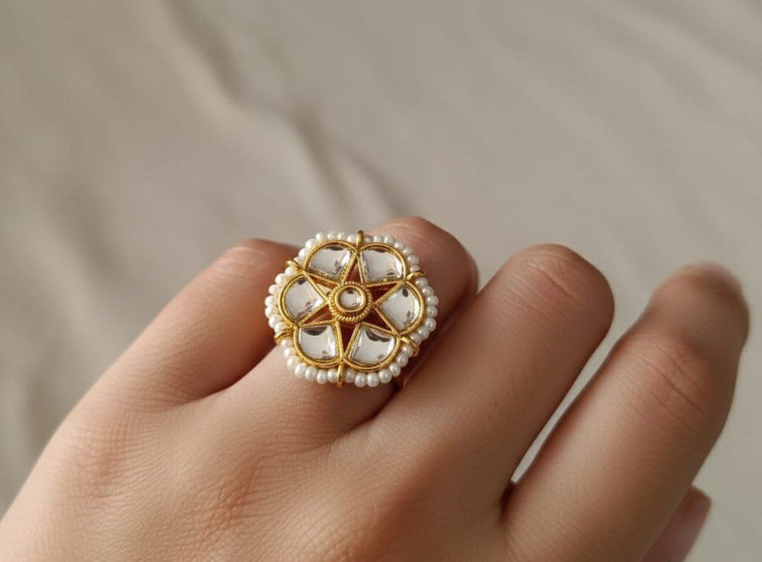 Kundan Stone Statement Ring