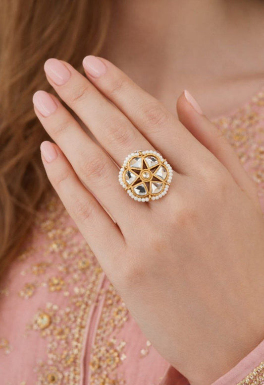 Kundan Stone Statement Ring