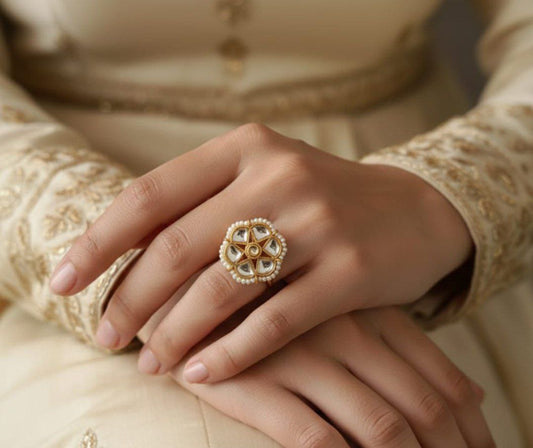 Kundan Stone Statement Ring