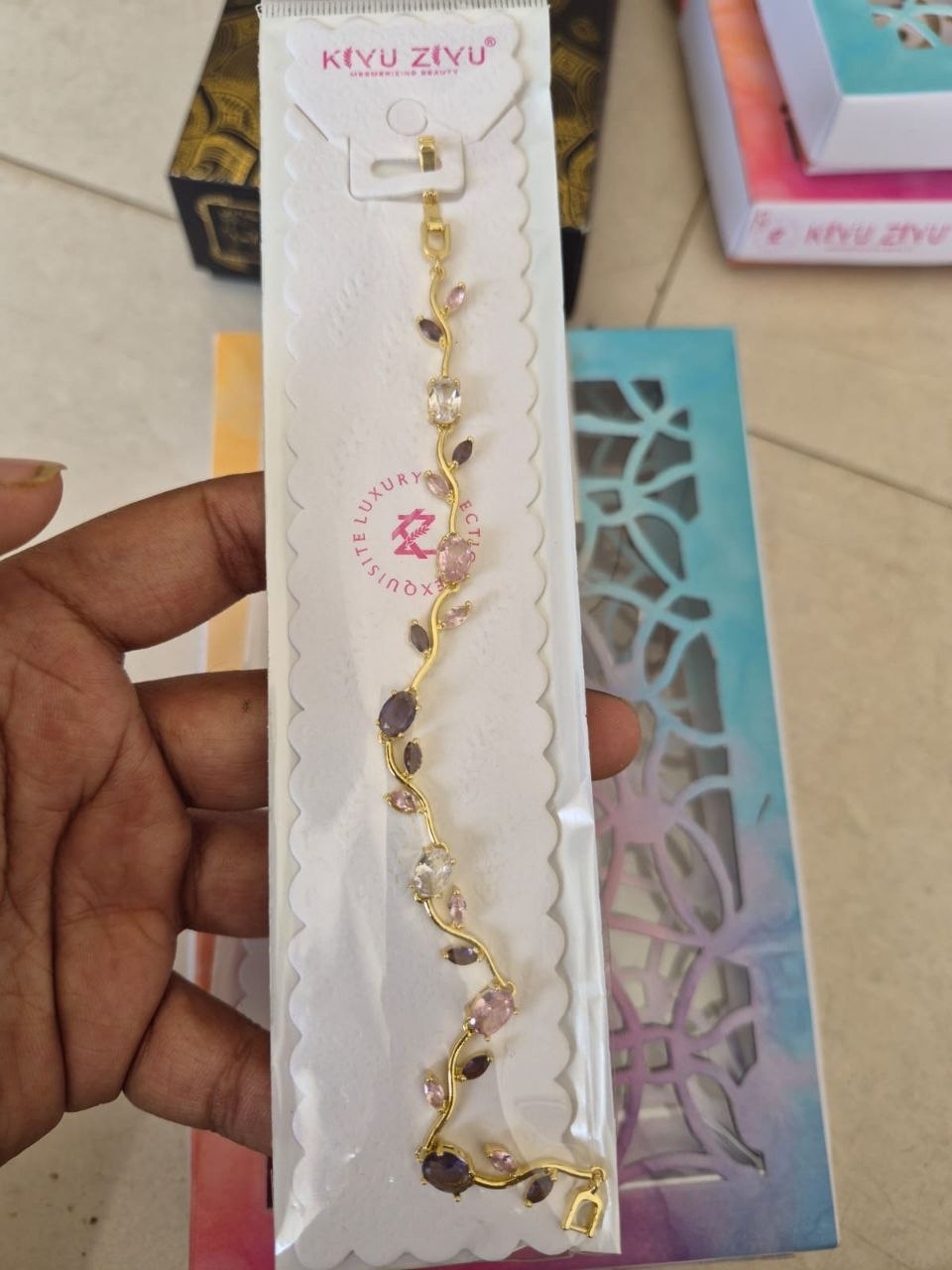 Anti-Tarnish Gold Tulip Bracelet for Women