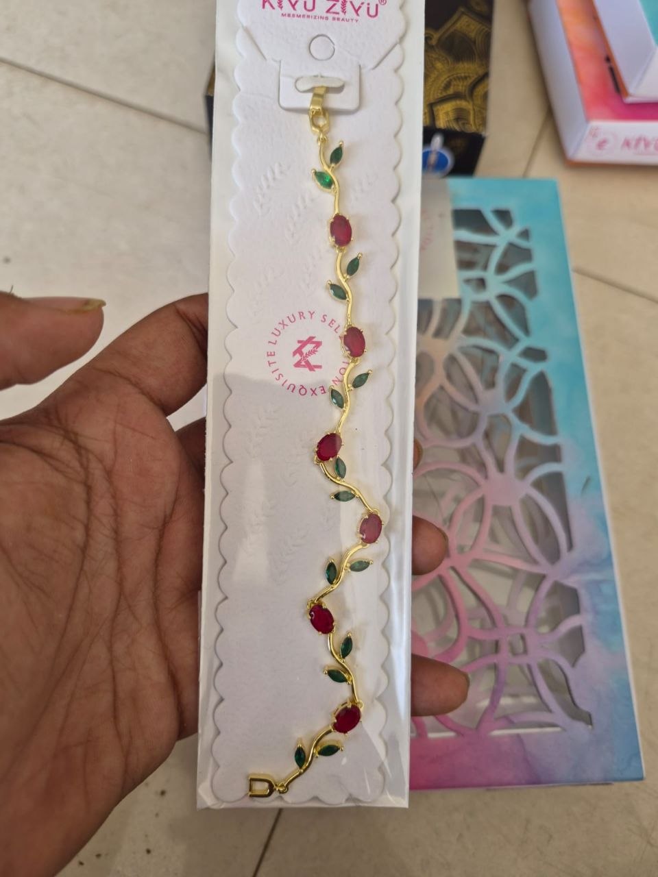 Anti-Tarnish Gold Tulip Bracelet for Women