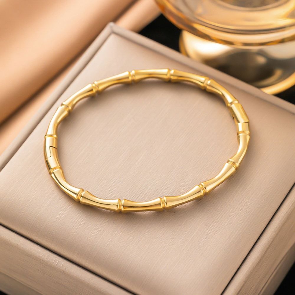 Anti Tarnish Bamboo Kada Bracelet