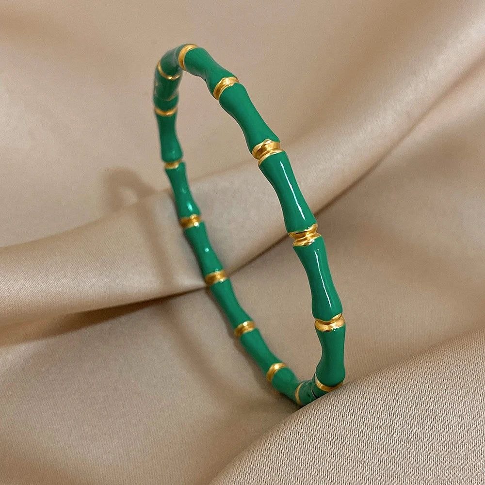 Anti Tarnish Minakari Bamboo Kada for Women