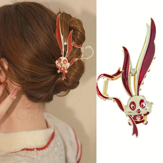 Korean Metal Rabbit Design Hair Clutcher