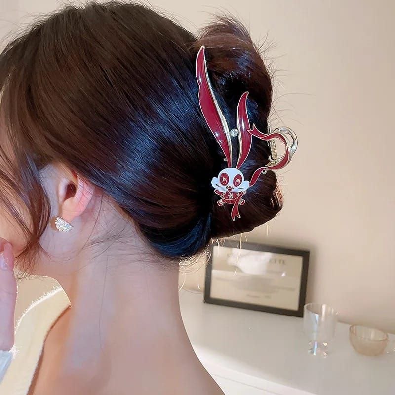 Korean Metal Rabbit Design Hair Clutcher