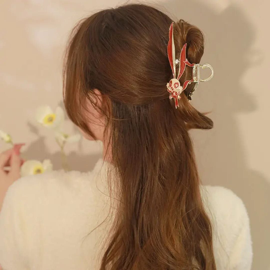 Korean Metal Rabbit Design Hair Clutcher