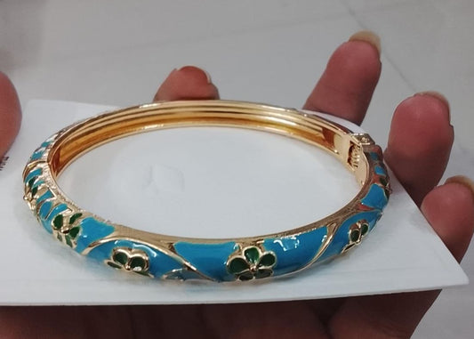 Premium Minakari Small Flower Kada