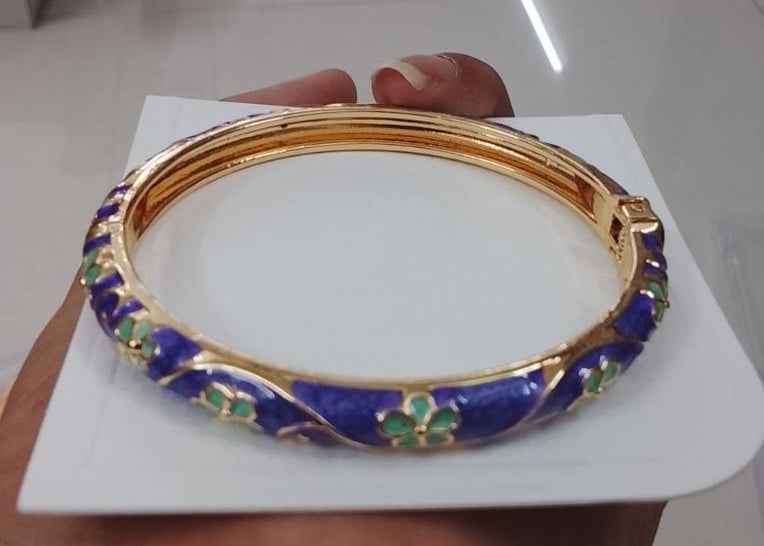 Premium Minakari Small Flower Kada