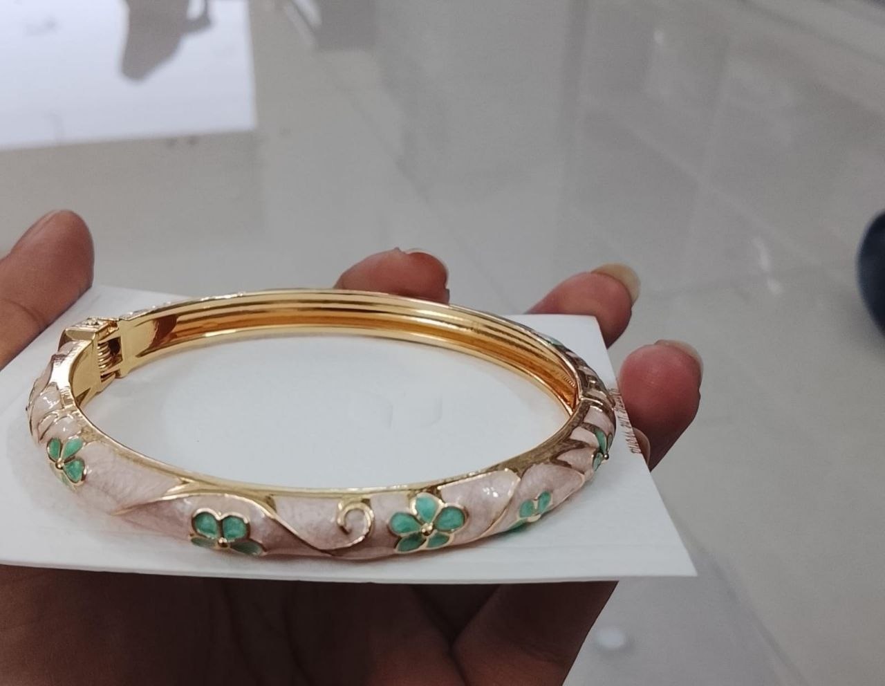 Premium Minakari Small Flower Kada