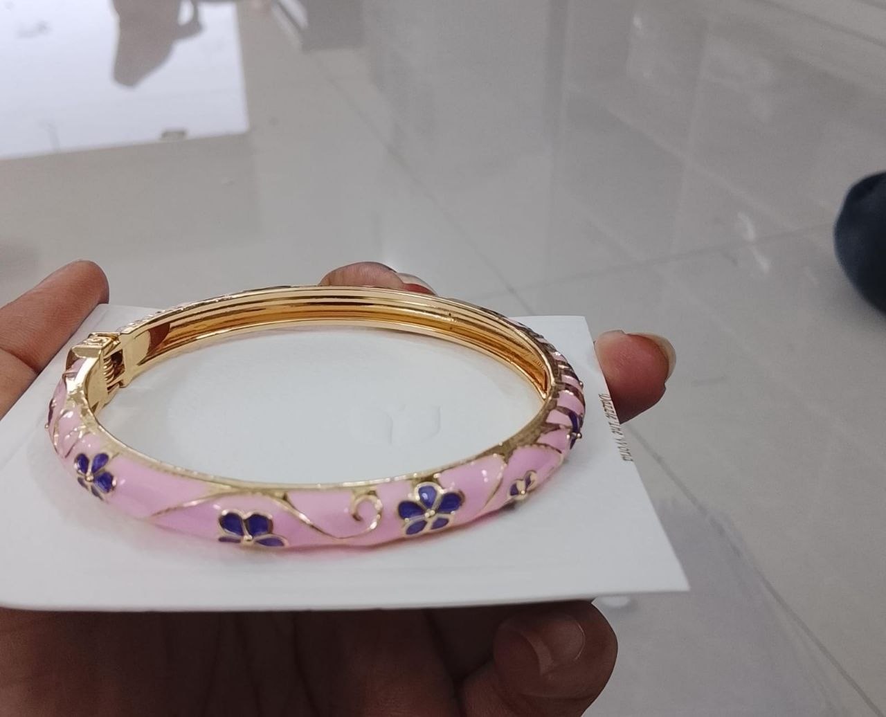 Premium Minakari Small Flower Kada