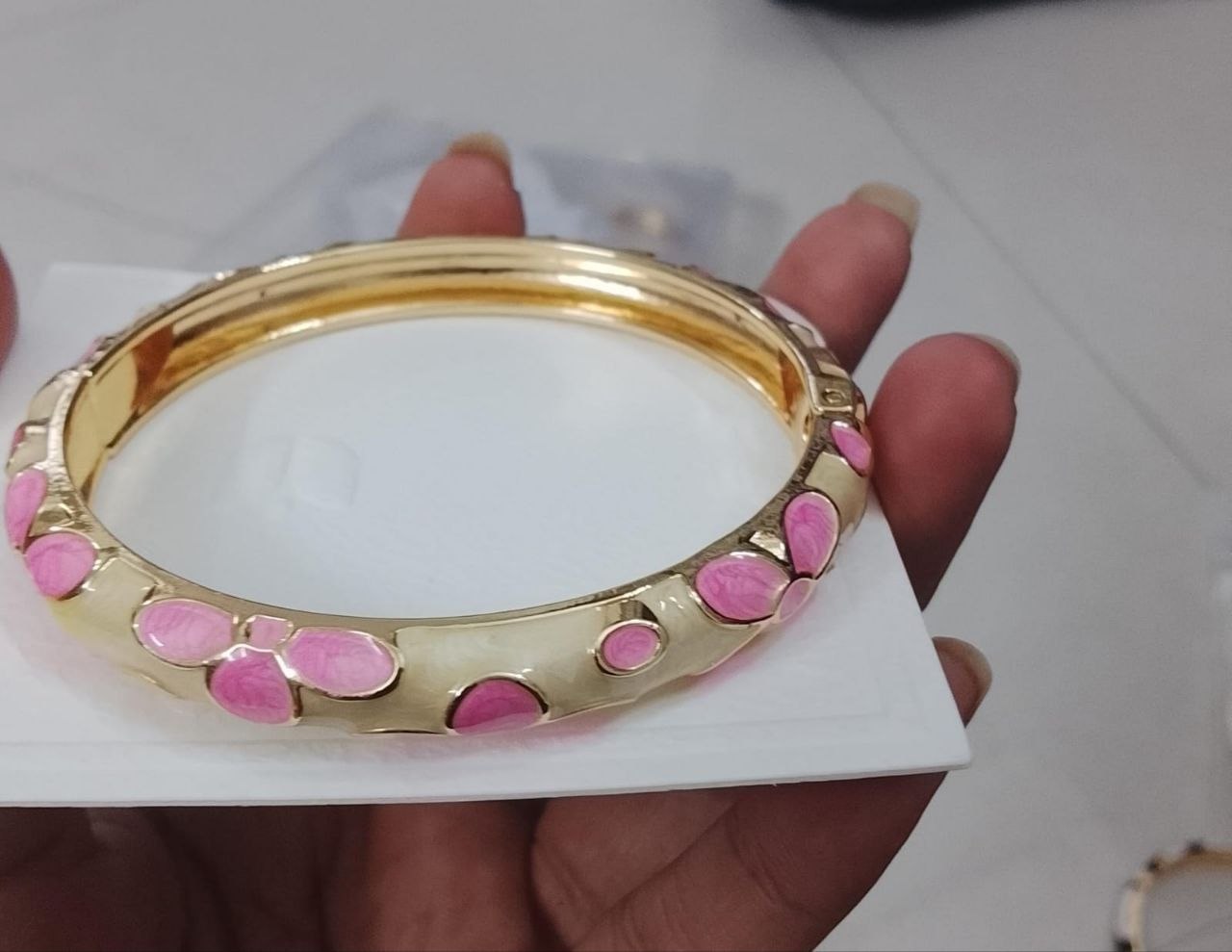 Elegant Minakari Big Flower Kada